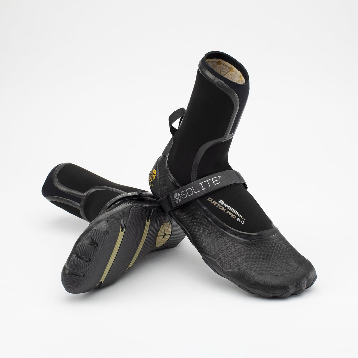 サーフィン・ボディボード SOLITE SURF BOOTS 3mm CUSTOM 2.0 26cm SOLITE3MMCustom2Black_GreenPro